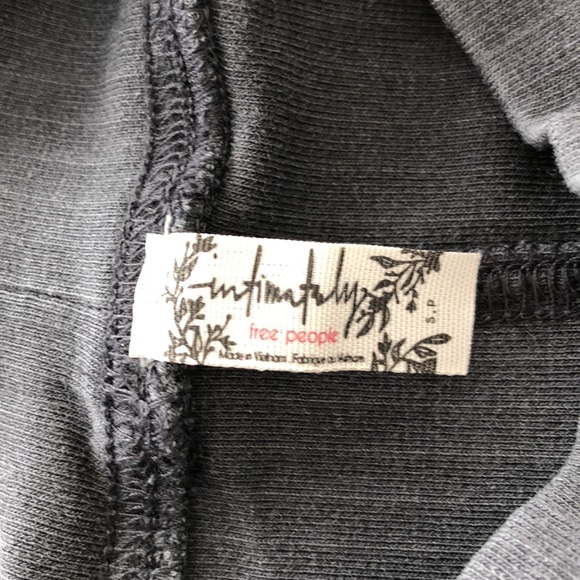 NWT Free People Intimately Rickie Top in Charcoal (Dark Gray) - Picture 10 of 12